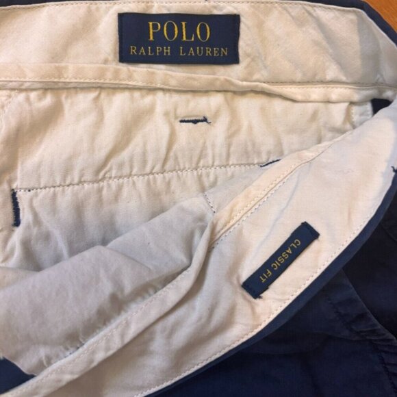 Polo Ralph Lauren Men Chino Shorts Navy Blue Classic Fit Big & Tall 50B/50G - Picture 4 of 6